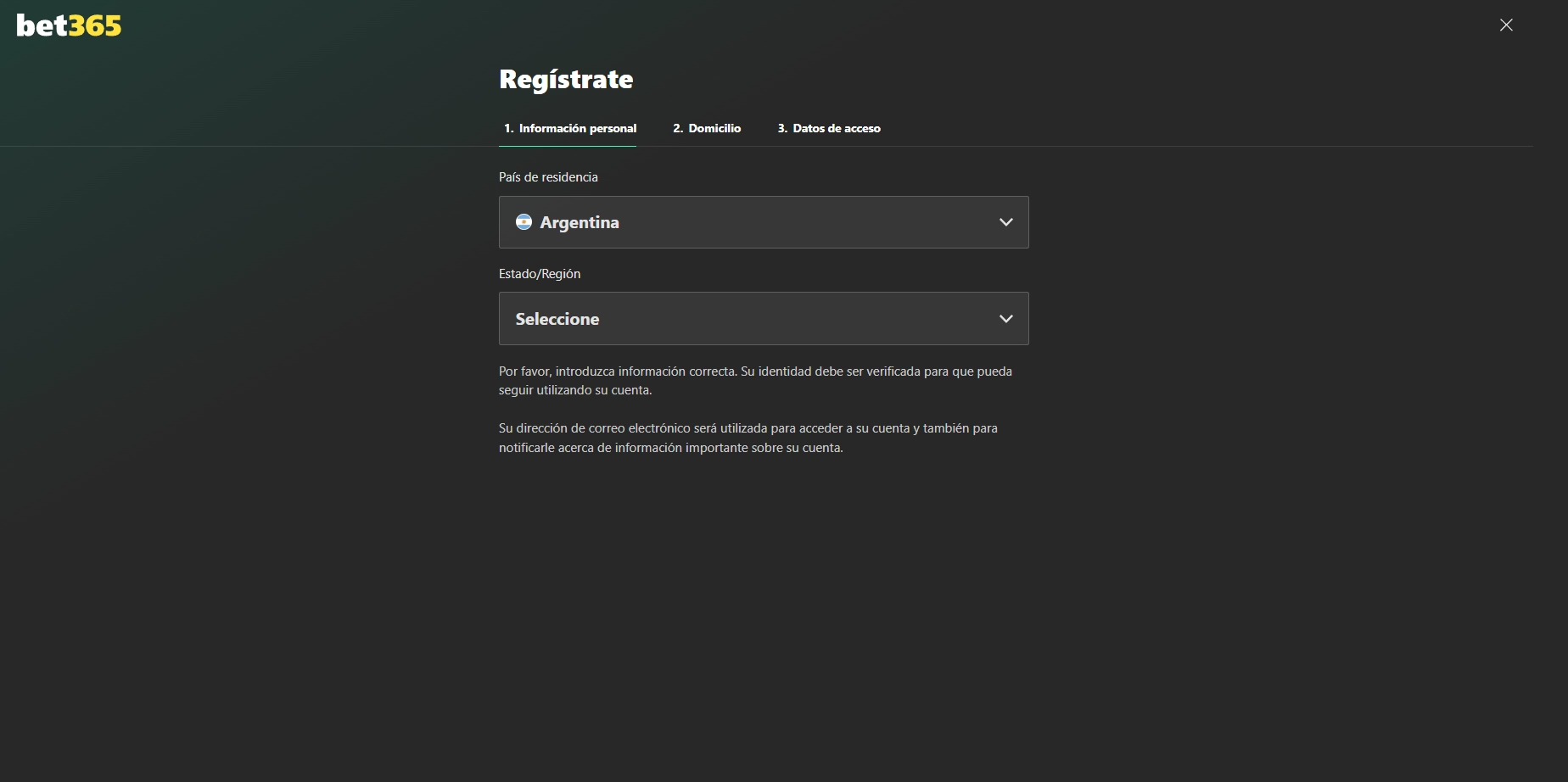 Bet365 Registro